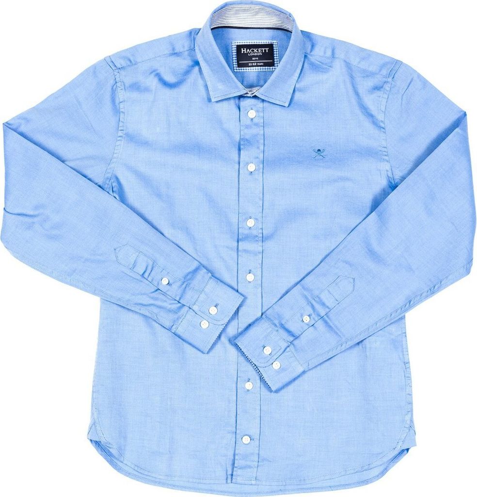 Hackett London Langärmliges Jungenhemd mit Reverskragen HK301043
