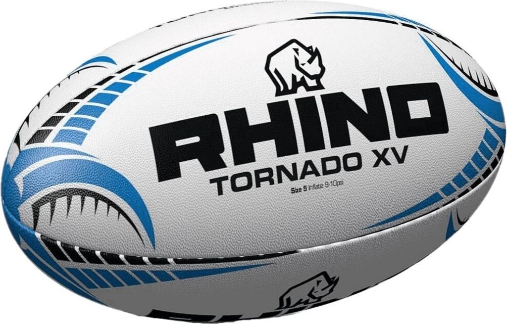 Rhino - Rugby-Ball Tornado XV RD1453 (4) (Weiß)
