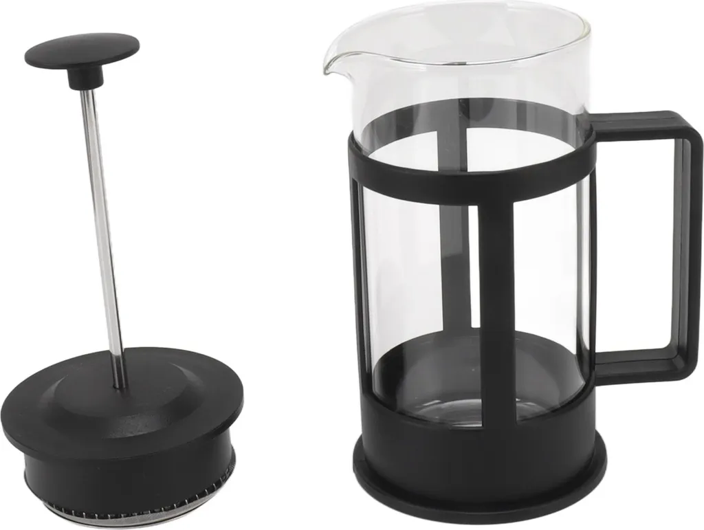 350ml French Press Kaffeemaschine Glas Edelstahl Kaffeepresse Glas French Press Teekanne