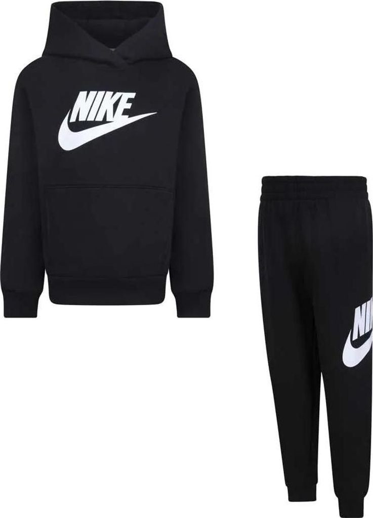 Nike Kids 86l135 Fleece Langarm-set Schwarz 6-7 Years Jungen Schwarz 6-7 Years