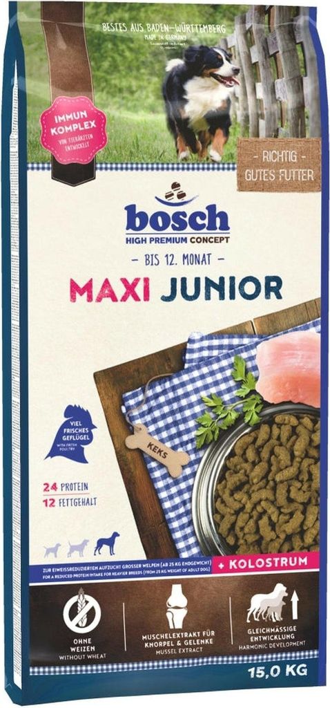 Bosch Maxi Junior Hundetrockenfutter 15 kg Produktbild 