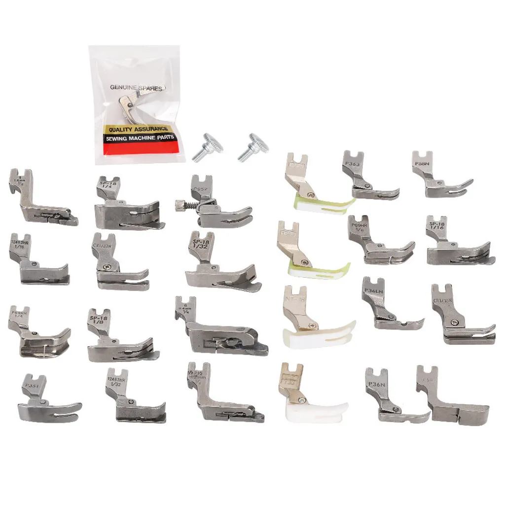 Kit pied-de-biche machine à coudre multifonctionnel 32 pièces en acier