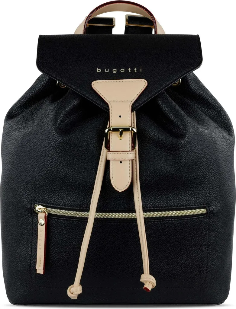 Sac à dos bugatti Ella noir idéal pour le travail et les sorties