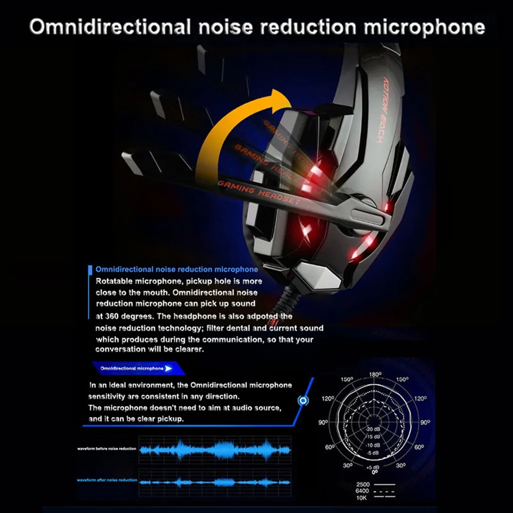 Casque gaming 3,5 mm G9000 compatible PS4, Xbox One et tablette Android - 4