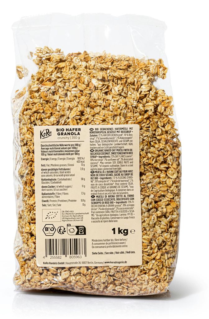 KoRo I Crunchy Hafer Granola 1 kg