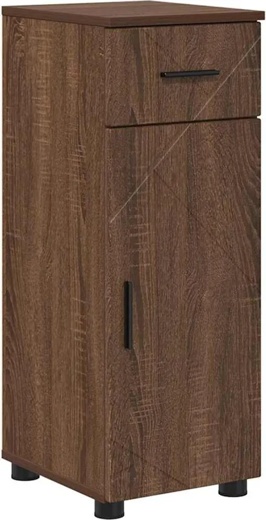 Mobiletto Bagno Design SYFAX Rovere 30x35x80 cm | Organizer Elegante