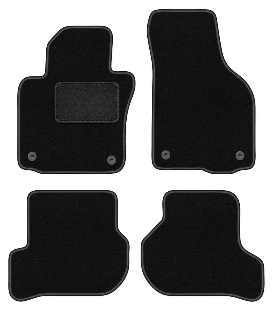Velours-Fußmatten für Skoda Octavia II 2004-2013 Produktbild 