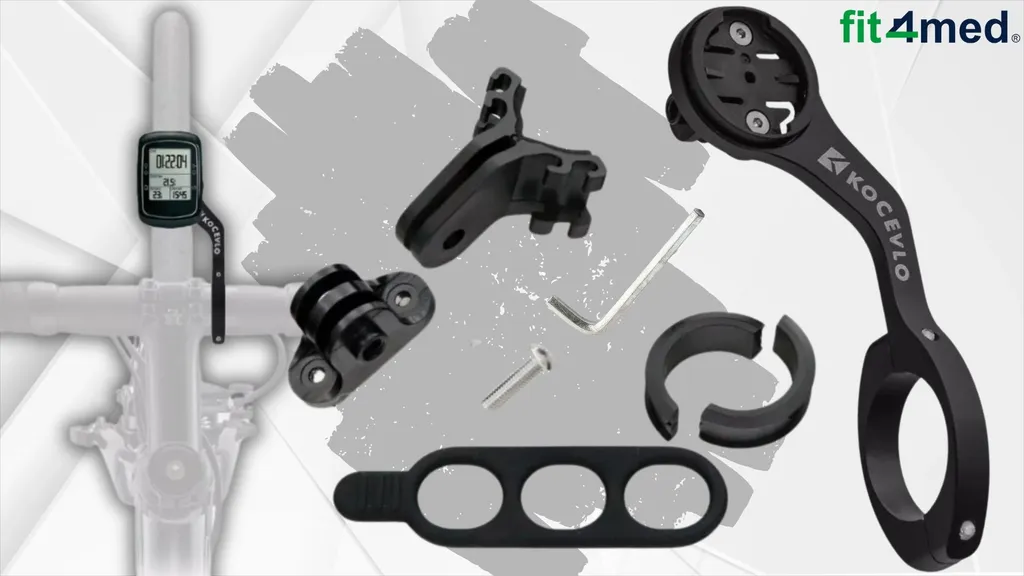 Support Vélo Garmin Double Fonction - Longueur 125mm - Fixation Robuste - 4