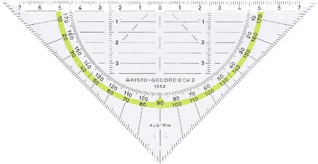 Équerre de géométrie ARISTO 16cm pour traçage précis lot de 10