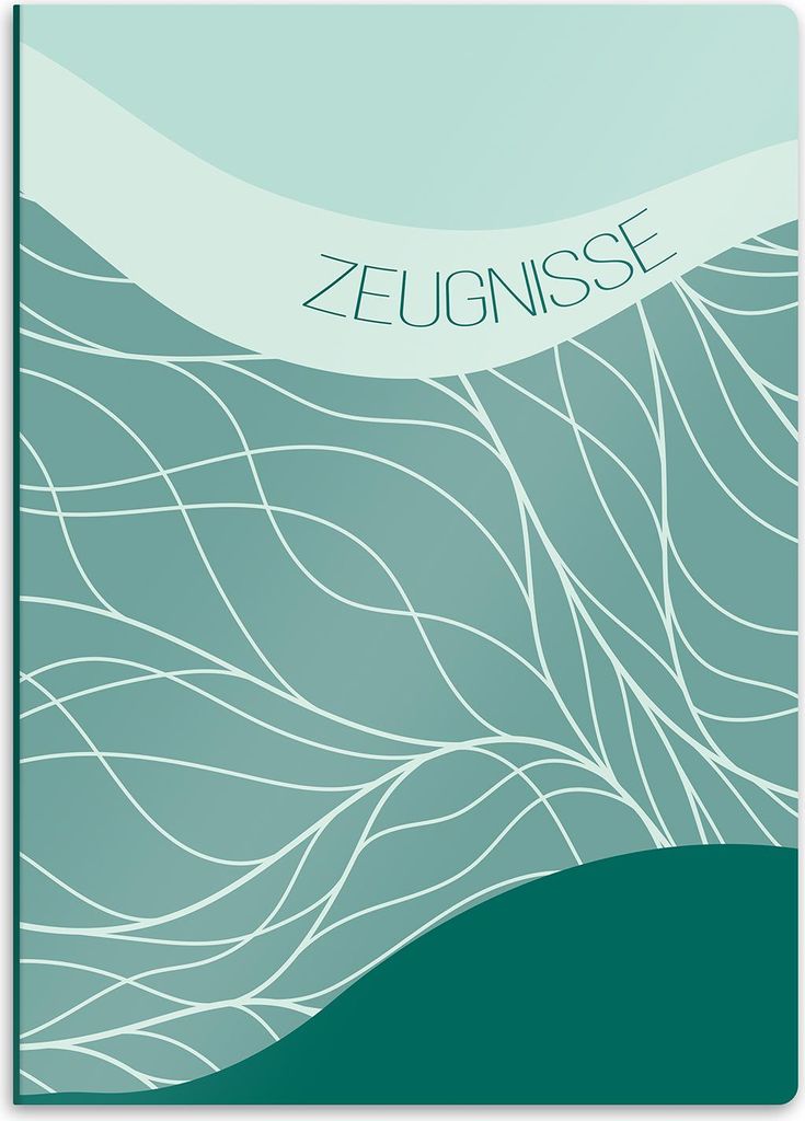 itenga Zeugnismappe A4 Kunststoff Sichtbuch Motiv URBAN GREEN