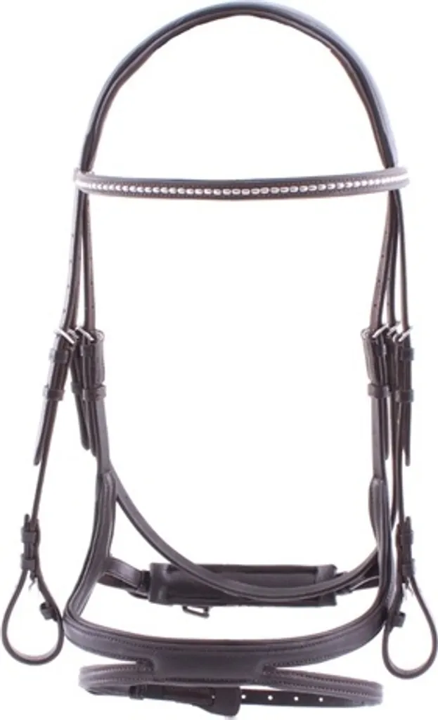 Bridon en Cuir Souple Kieffer Tara Marron avec Têtière Anatomique Cob
