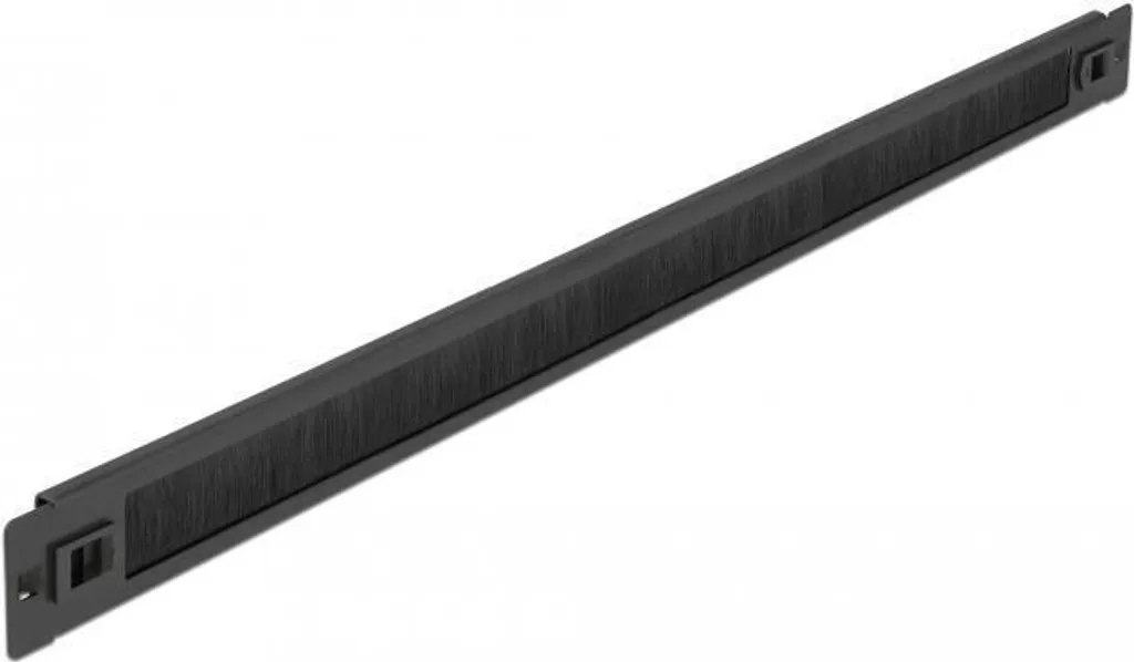 DELOCK 19" Kabelmanagement Bürstenleiste 1 HE schwarz
