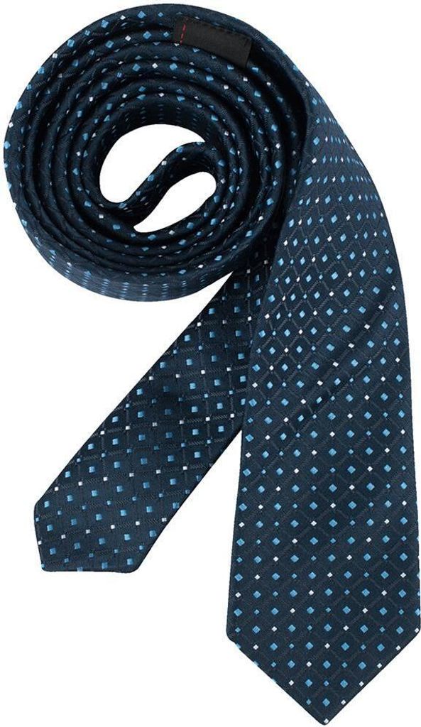 Greiff Corporate Wear Herren Krawatte Slimline 6cm Marine/Hellblau
