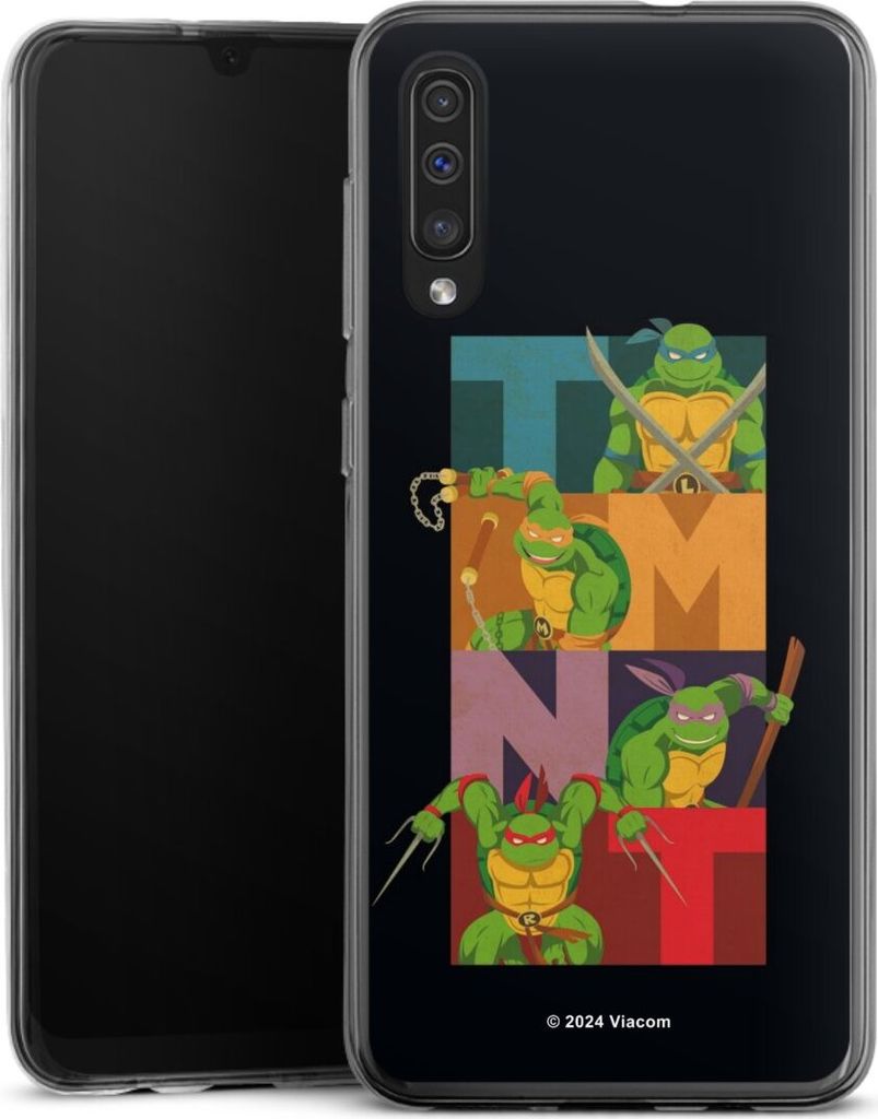 DeinDesign Handyhülle für Samsung Galaxy A50 Silikon Hülle Case Smartphone Schutzhülle Fanartikel Offizielles Lizenzprodukt Teenage Mutant Ni...