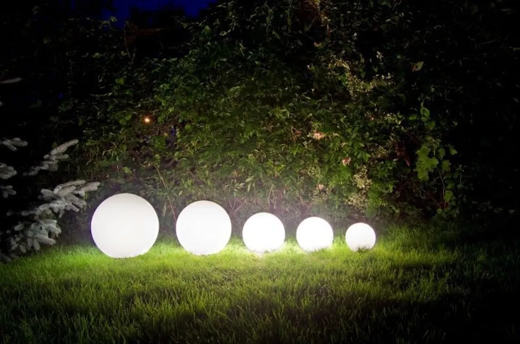Globe de jardin 40 cm étanche IP44 blanc avec diffuseur haute qualité - 2