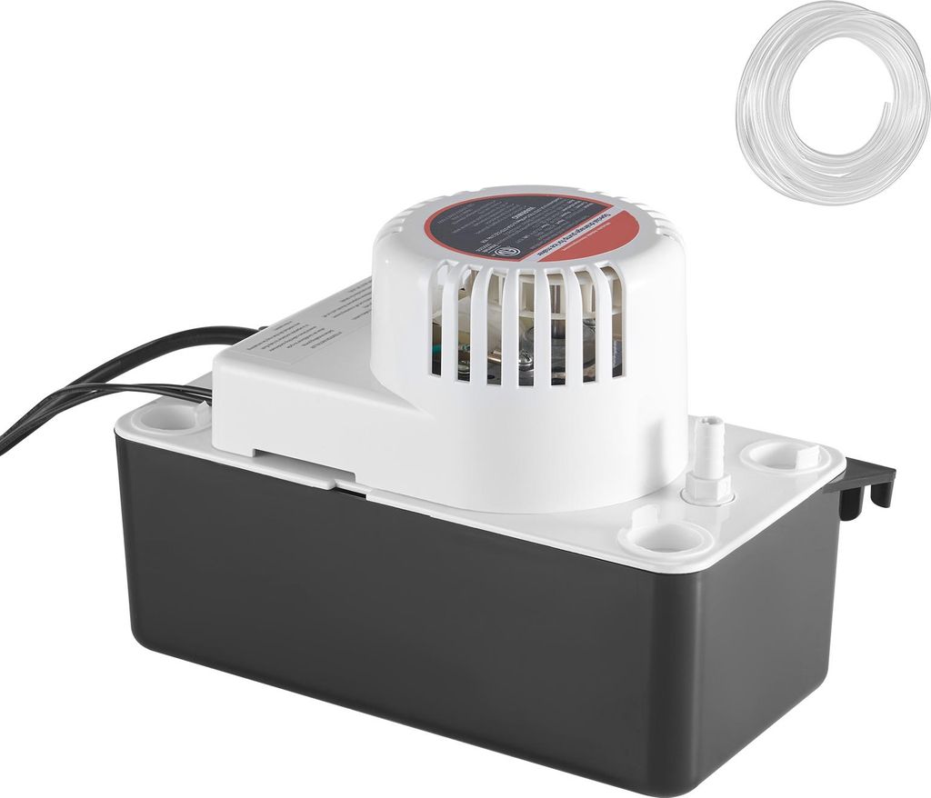 SucceBuy Kondensatabsaugpumpe 1/50 PS, 1,89 L Tank, automatische Kondensatpumpe mit Schwimmerschalter und 6 m Schlauch für Klimaanlagen, Luftentfe...