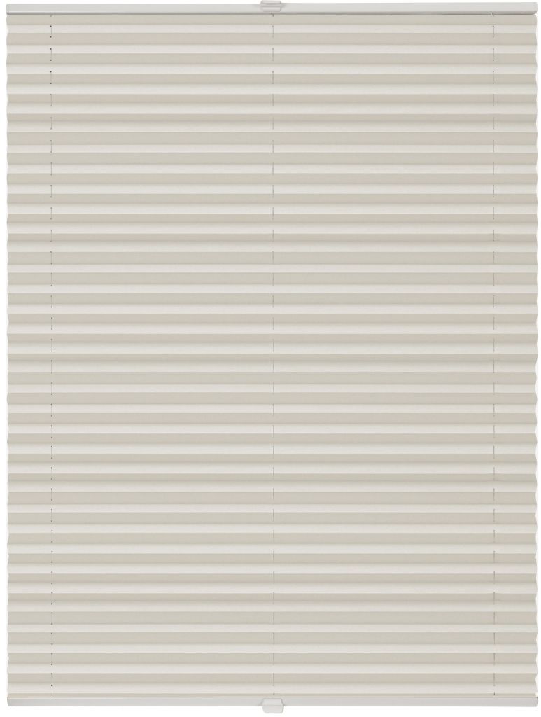 Plissee Klemmfix verspannt ohne Bohren Premium Farbe: Vanille, Größe: 40x130 cm