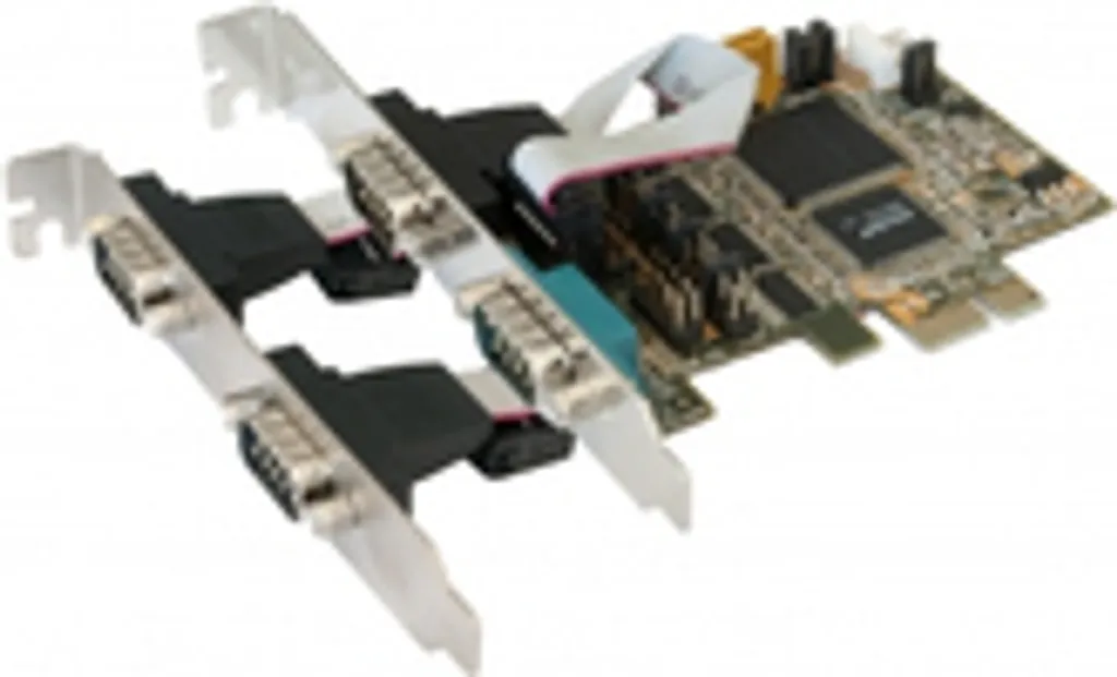 Contrôleur RS-232 PCIe Exsys EX-44064 avec 4 Ports Com et Norme CE
