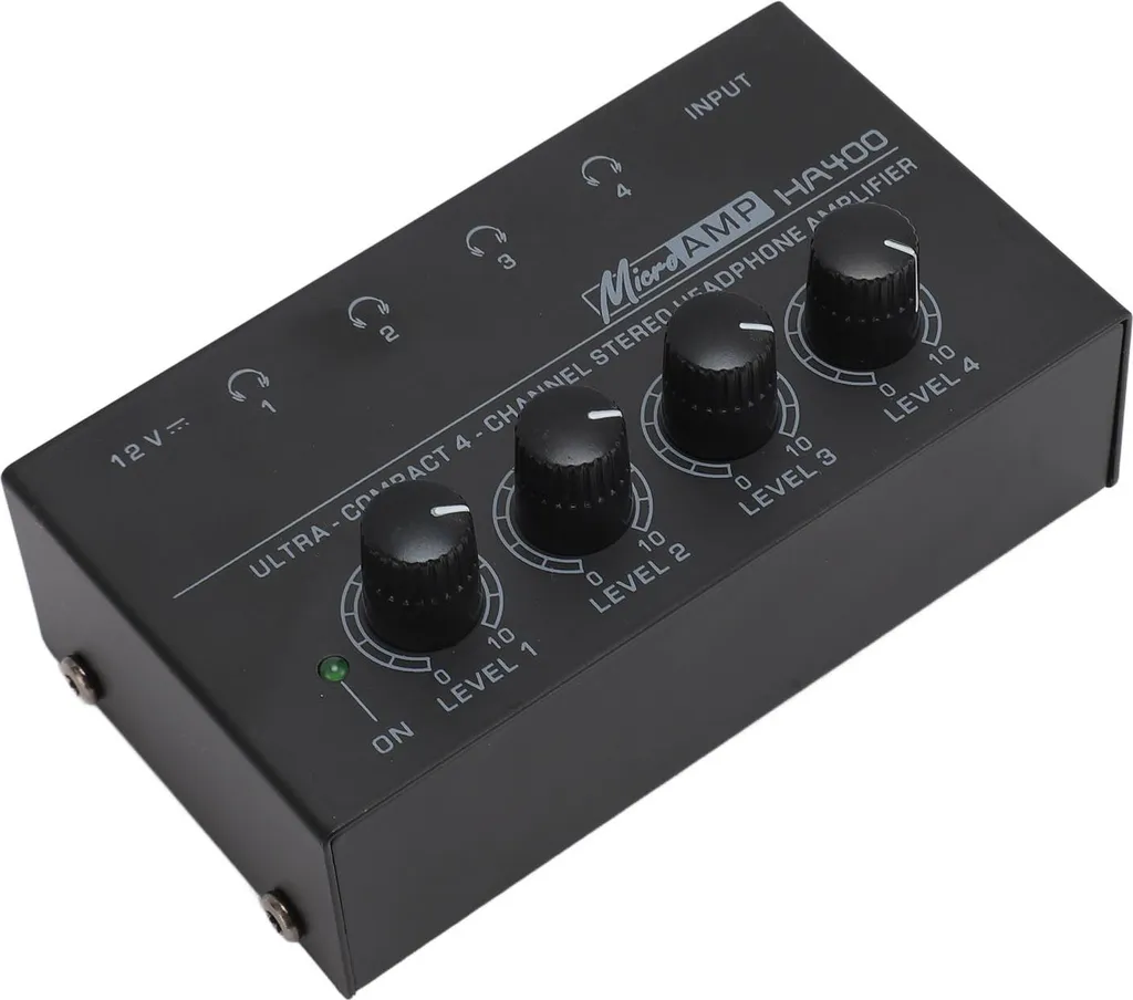 Mini ampli de casque à 4 canaux boîtier de distribution audio scène - 3