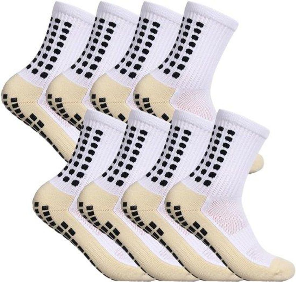 Antislip Sportsokken für Herren und Damen, dicke atmungsaktive Grip-Sportschuhe für Fußball, Yoga und Wandern, 38-45