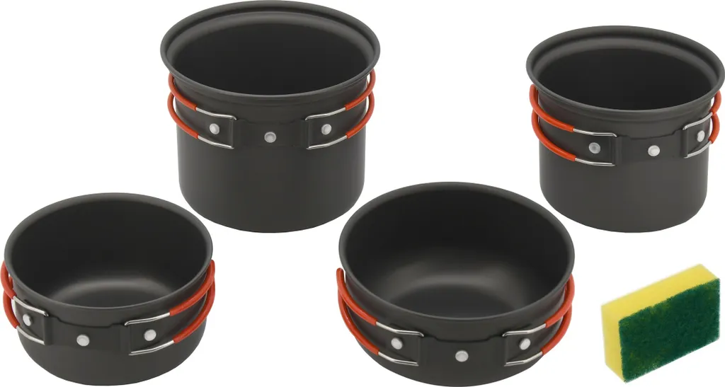 Kit repas camping 4 pièces Cattara - Équipement bivouac et trekking