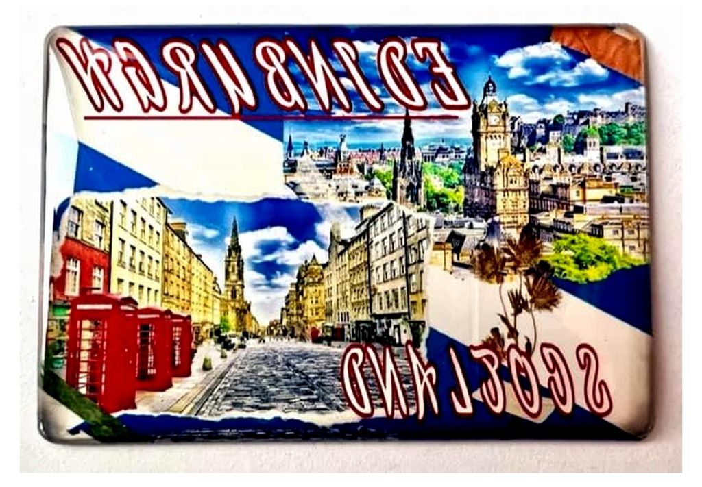 Edinburgh Magnet Schottland Souvenir Edinburgh Fridge Magnet Edinburgh Souvenir Reiseandenken