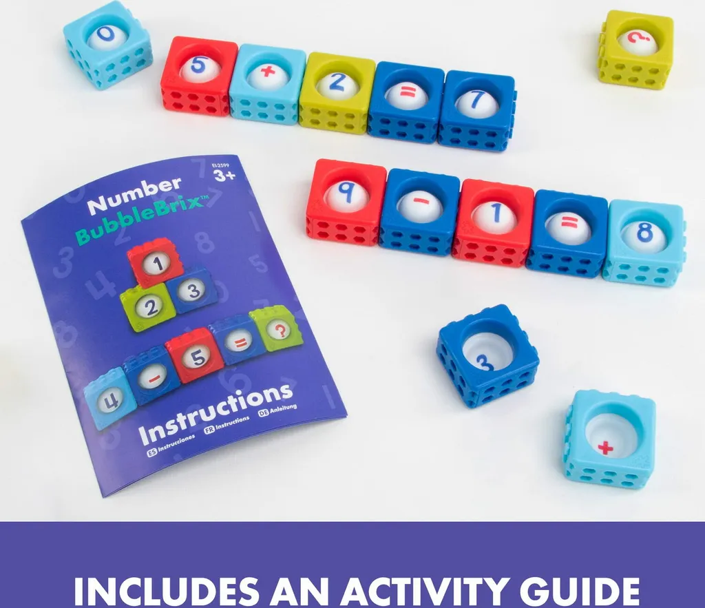 Learning Resources Number BubbleBrix Jeu de Chiffres Éducatif 42 Pièces - 7