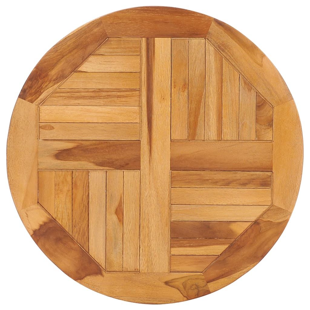 The Living Store Drehplatte Teak Massivholz