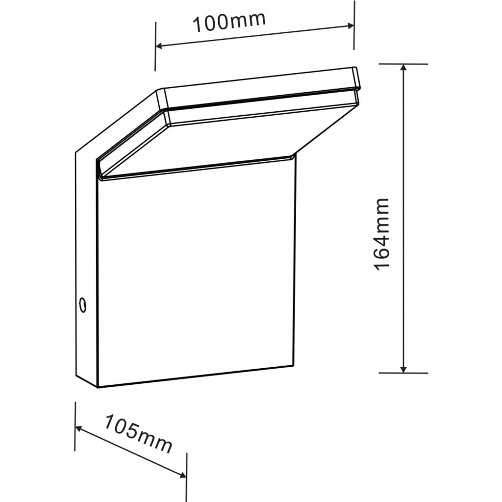 Applique LED 9W Nero IP54 2200K-3000K | Prezzo Outlet Illuminazione - 3