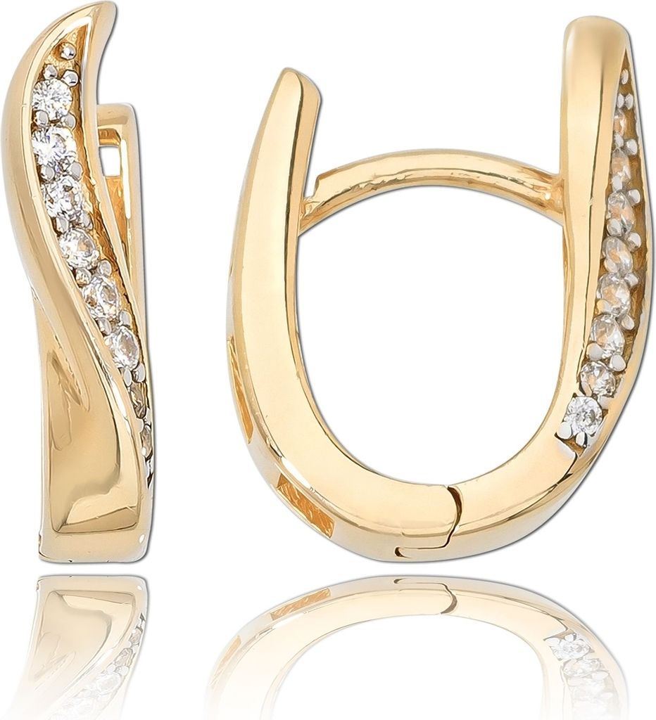 Balia Creolen Gold 333 weiß, gold Damen Schmuck BGO0057GW