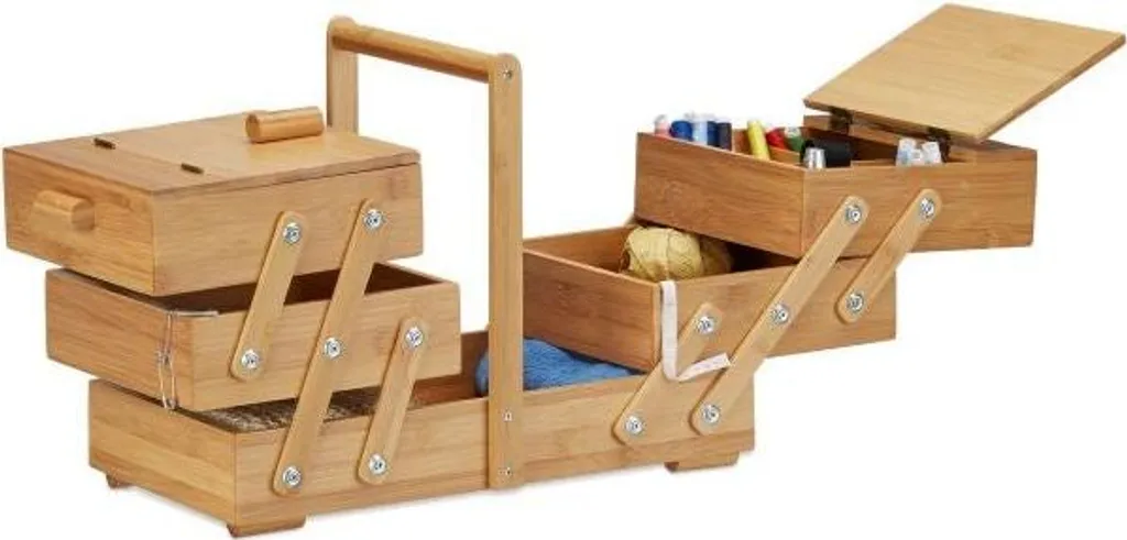 Fini le désordre avec l'organisateur Sybox Bamboo XXL multi-compartiments