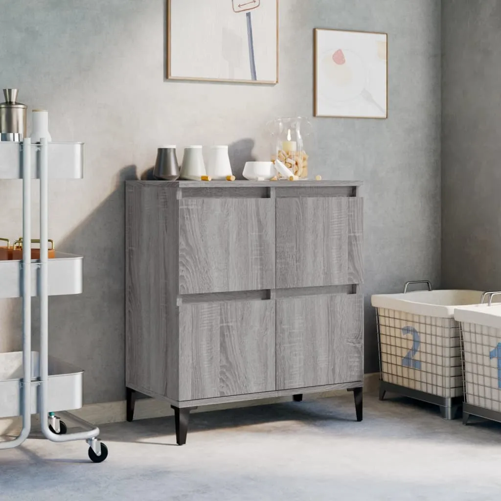 Credenza Grigio Sonoma 60x35x98,5 cm in Legno Multistrato