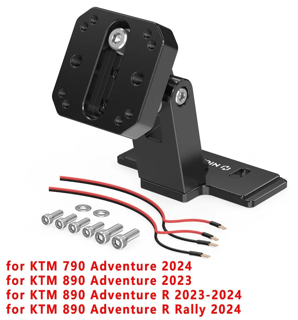 Support GPS moto construction robuste avec angle réglable version 2 noir
