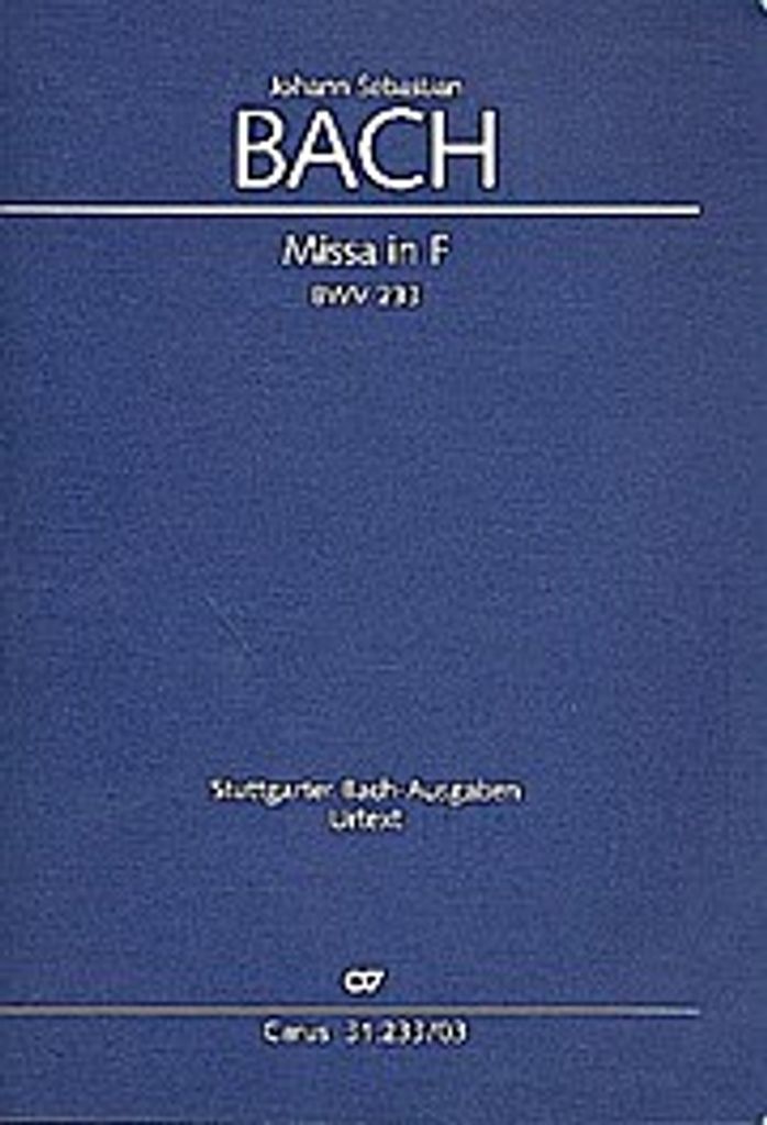 Missa in F (Klavierauszug): Kyrie-Gloria-Messe (Lutherische Messe) BWV 233
