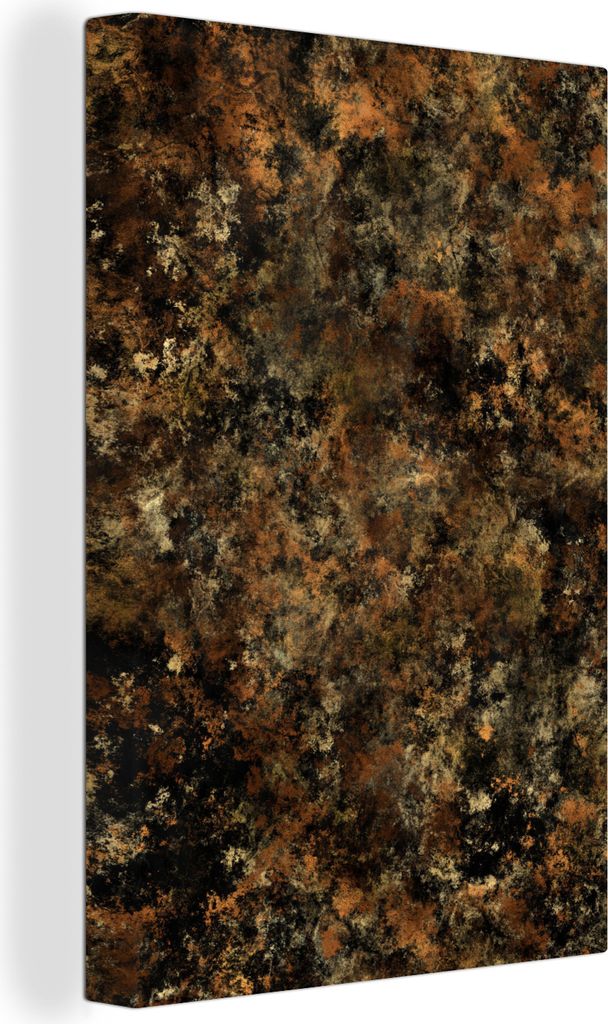 OneMillionCanvasses - Leinwandbilder - 90x140 cm, Rost - Schwarz - Gold, Wandbilder Kunstdruck Wanddekoration - Foto auf Leinwand - Gemälde auf ...