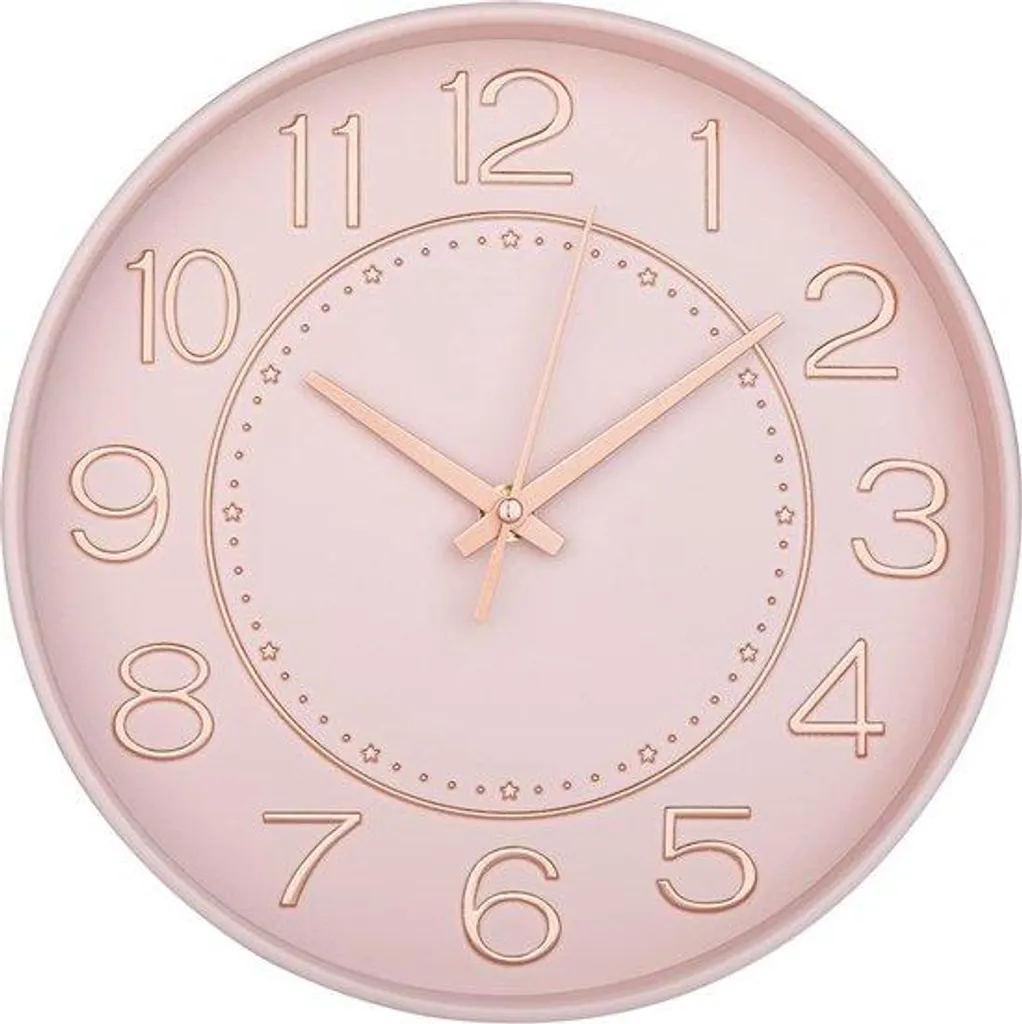 Horloge murale salon noire lisible de loin avec grand cadran anti-reflet