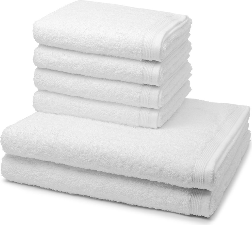 Möve Superwuschel 4 X Handtuch 2 X Duschtuch im Set Extraweiches Handtuch, Aus 100% hochwertiger Baumwolle, Mit eingesticktem Markenlogo