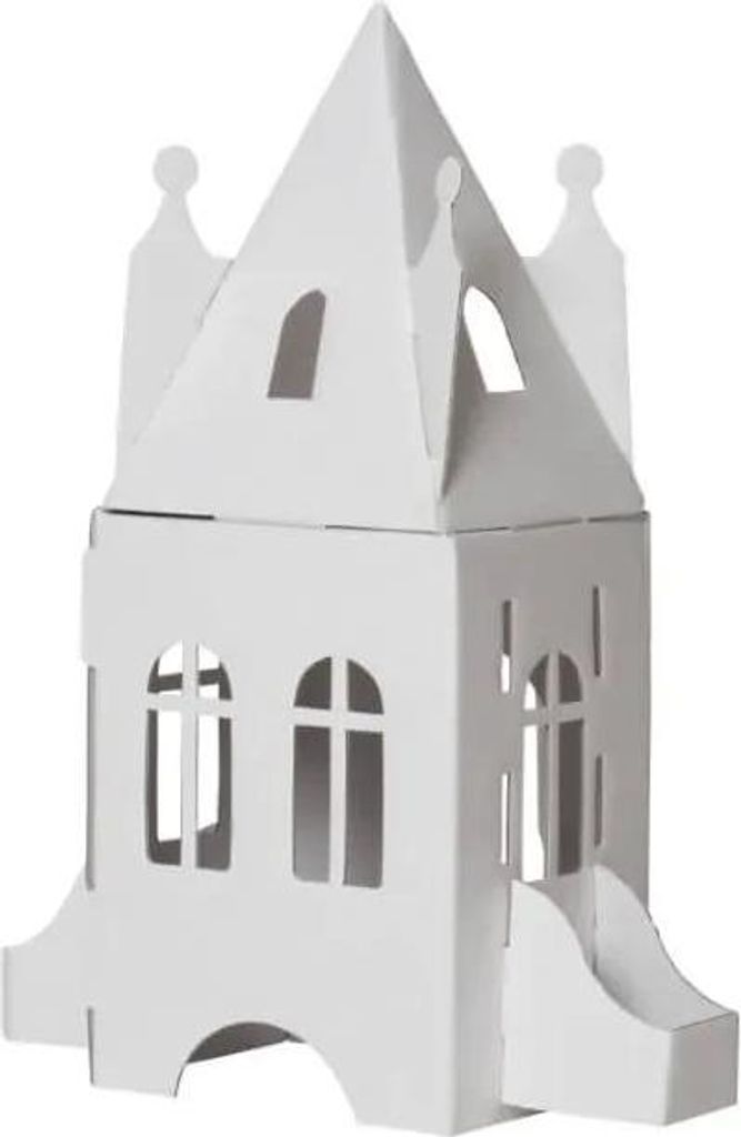 Bastelset Schloss zum Zusammenstecken, Anmalen & Bekleben, Produktbild 