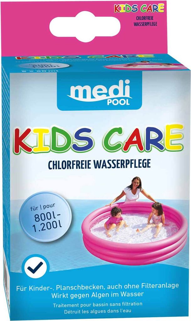 mediPOOL Wasserpflege chlorfrei KIDS CARE 5x 50 ml, Produktbild 