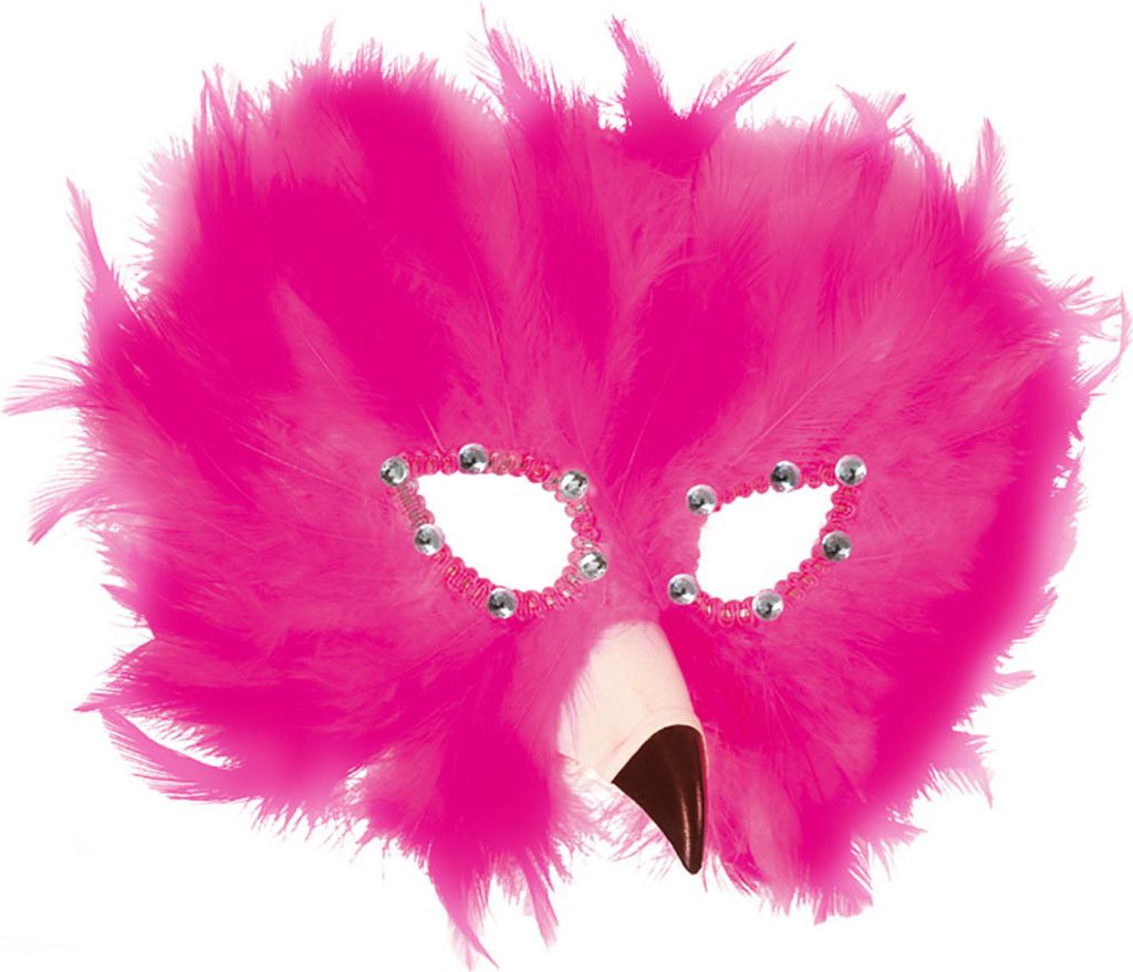 Feder Maske Flamingo Produktbild 