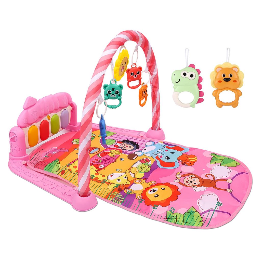 Spielbogen mit Musiktastatur Klettermatte，Baby Spielmatte Produktbild 