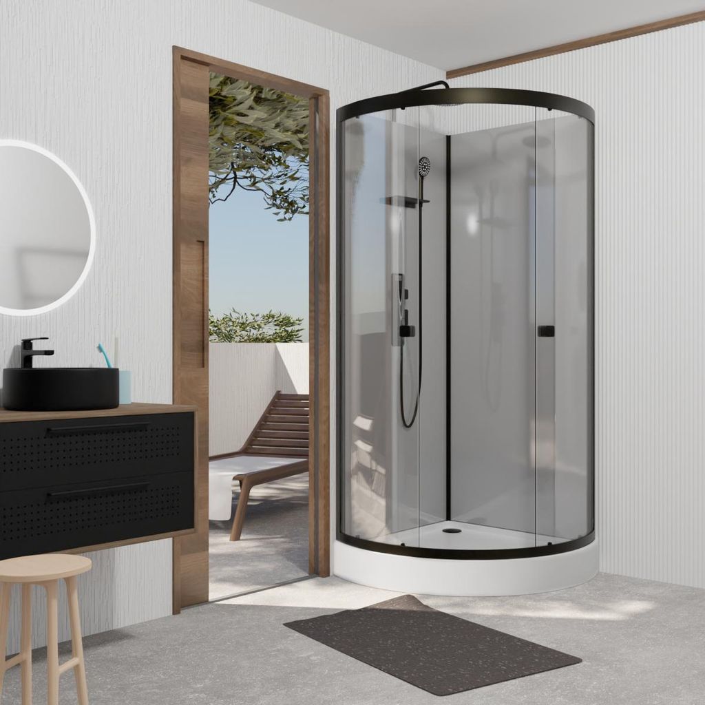 Doccia completa Marwell doccia completa Grey Style Round Immagine del prodotto 