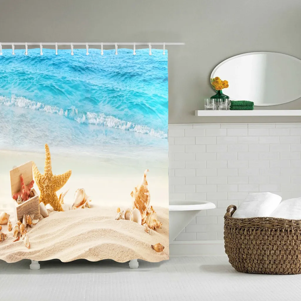 Tenda da doccia, tenda da bagno, tenda da doccia con stampa, accessori da bagno, decorazione del bagno