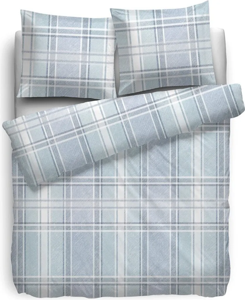 Biancheria HnL Sax Biber 155x220 + 80x80 | Stile Quadri per Inverno