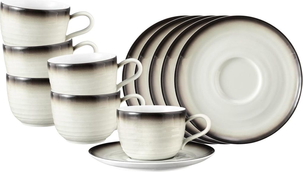 Seltmann Weiden Terra Kaffeetasse mit Untertasse 260 ml corso 6er Set