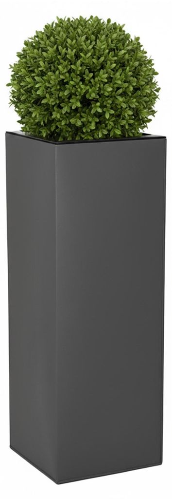 VIVANNO Pflanzkübel Zink BLOCK Säule 24x24x65 cm