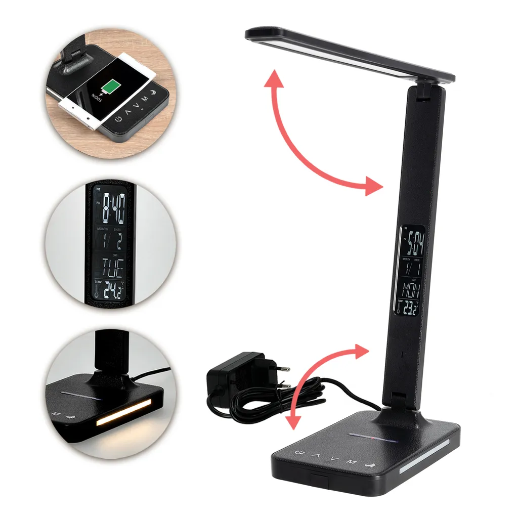 Lampe LED 460lm NOBLITE 7W réglable blanc chaud à froid avec alarme