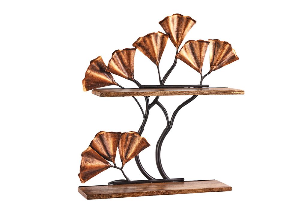 Kobolo Wandregal Hängeregal Bücherregal ELARA - 2 Böden - 51x18x62 cm