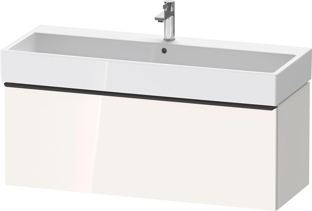 Duravit D-Neo Waschtischunterbau wandhängend, 1184x440x442mm, 1 Auszug, mit Griff Diamantschwarz, DE42750BD220000