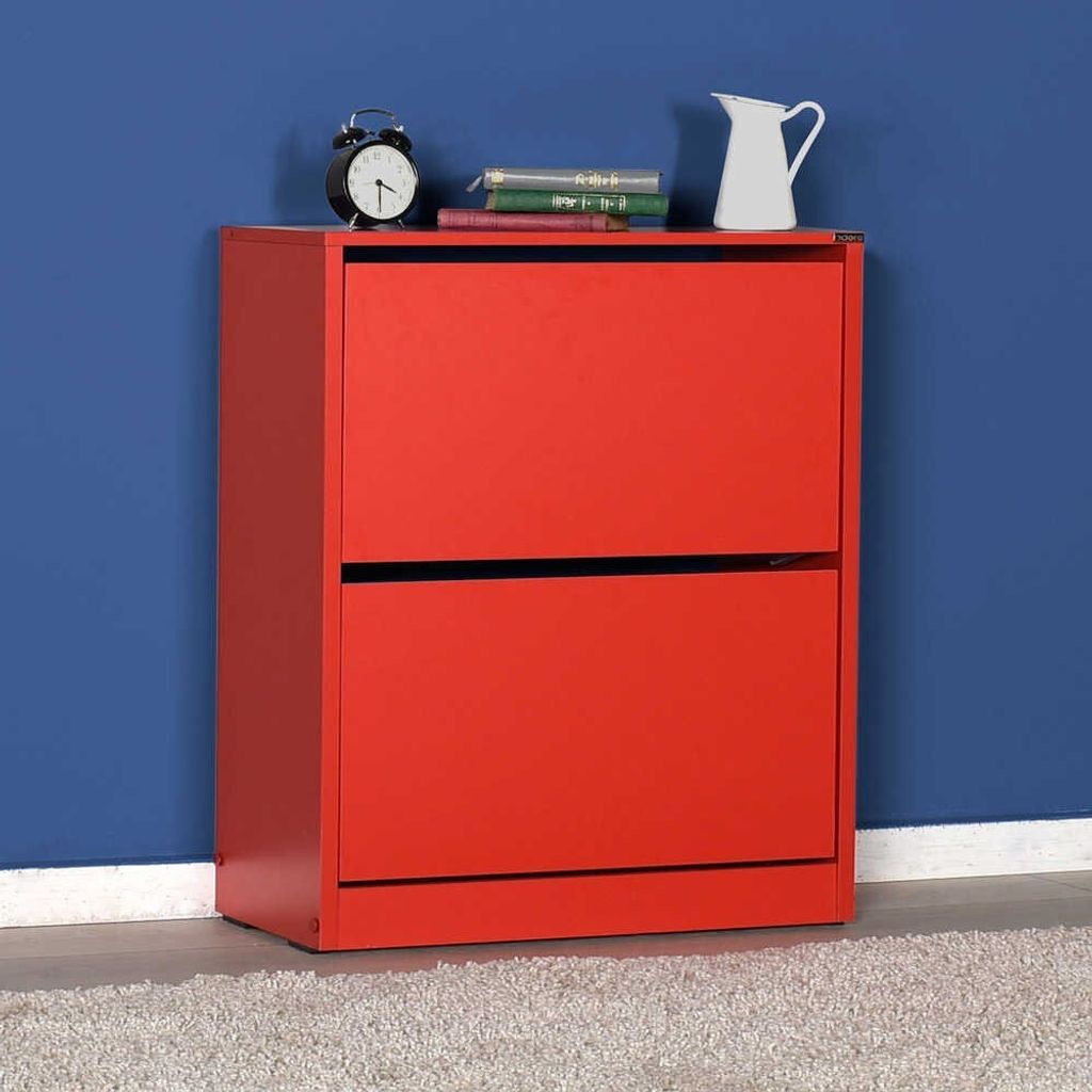 Skye Decor, Shc-520-Kk-1, meuble à chaussures, rouge, 100 % Image du produit 
